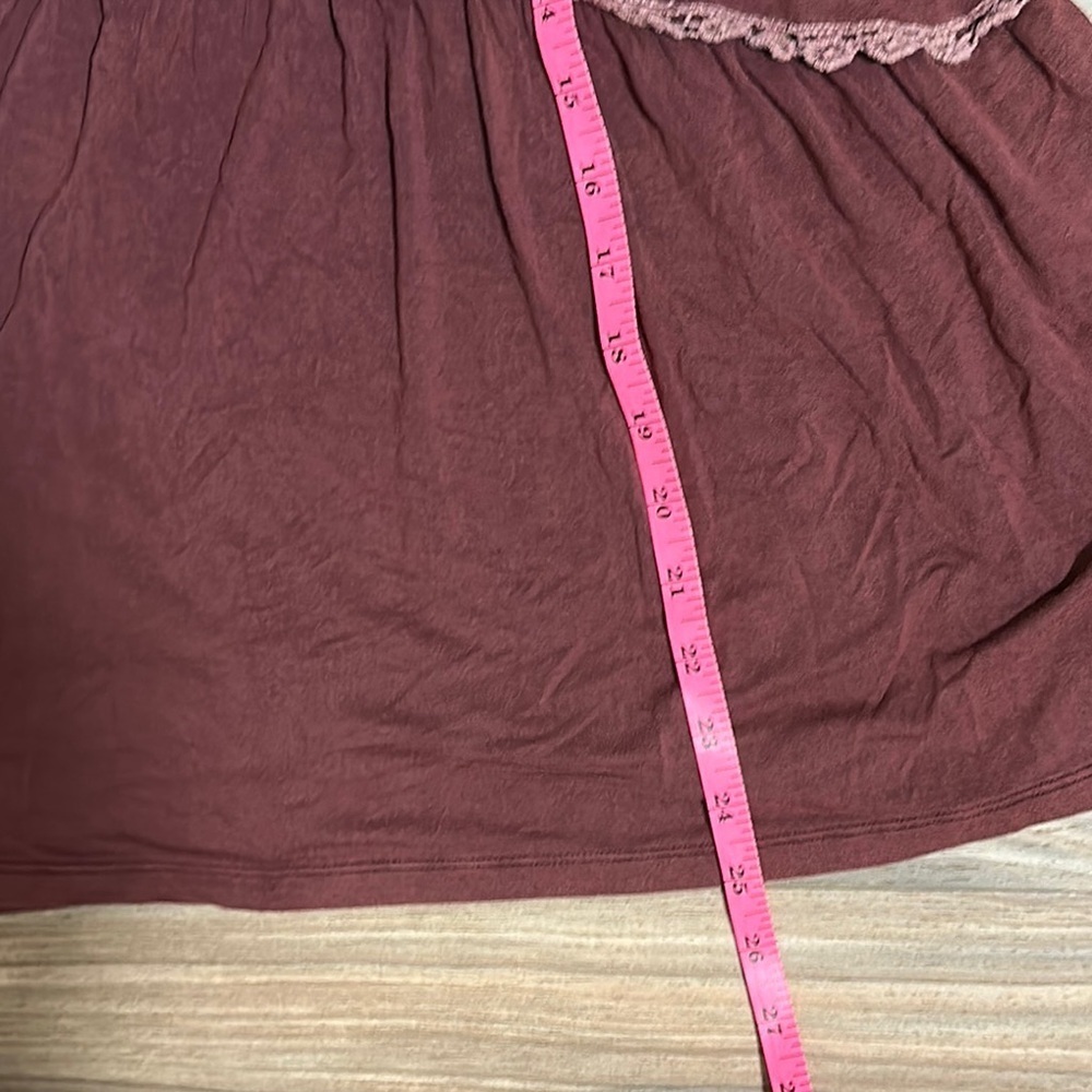 POL Sweet And Simple Racerback Sleeveless Babydoll Tank Womens Small Zip - Picture 6 of 8